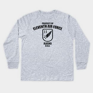 Property of 11th Air Force Kids Long Sleeve T-Shirt